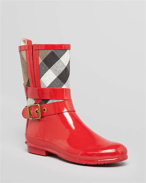 burberry mixed media rain boot|bloomingdale's Burberry boots.